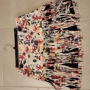 GGblue Allure Luxe Sport Floral Fringe Golf/Court Skort - L